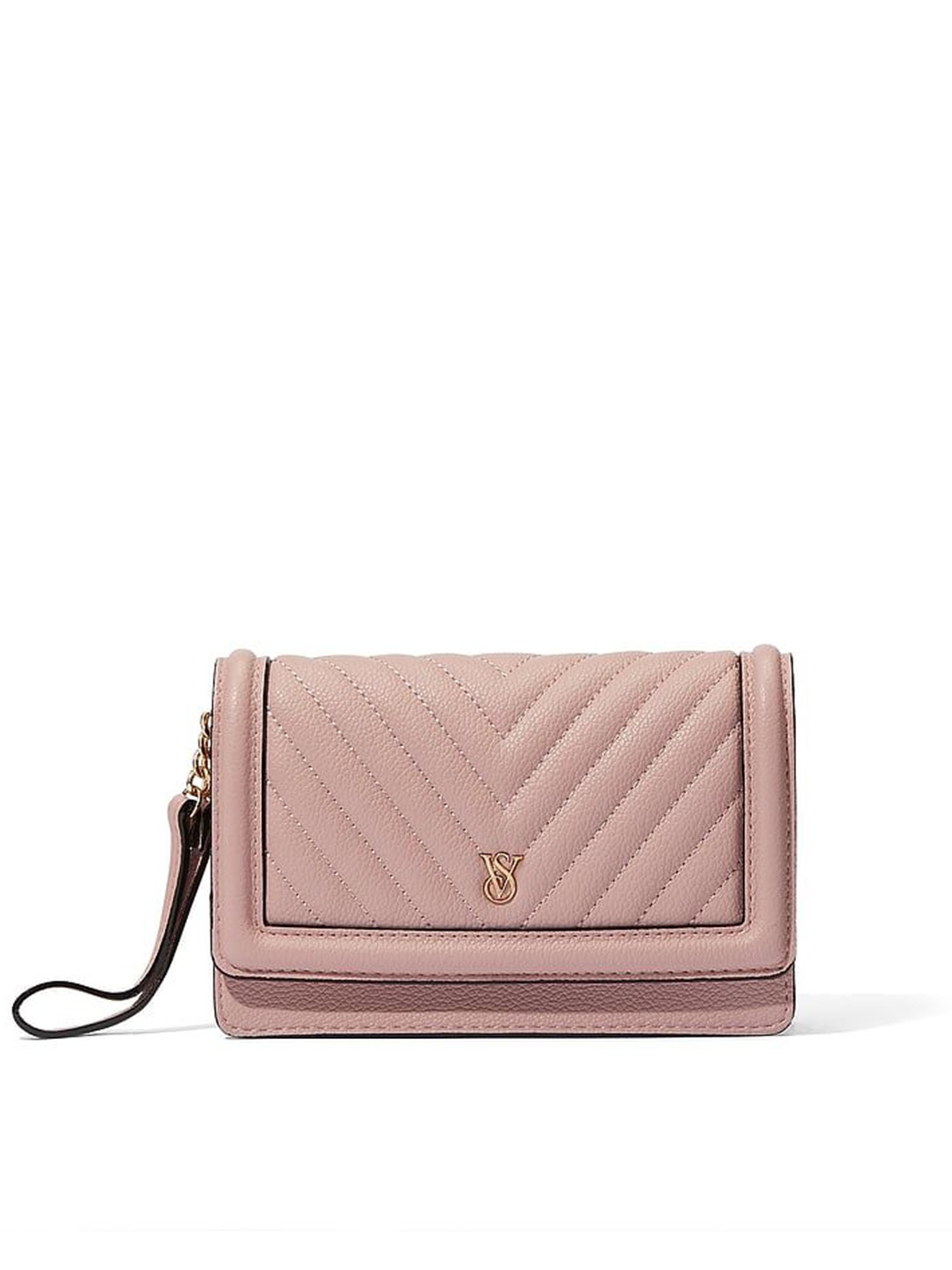 

Victoria's Secret Women Textured PU Envelope, Pink