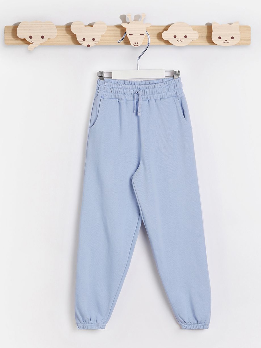 

Juniors by Babyshop Girls Cotton Mid-Rise Joggers, Blue