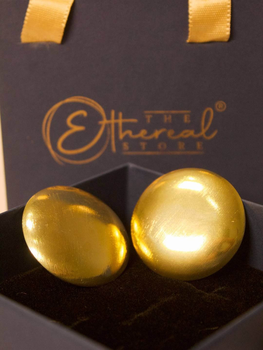 

The Ethereal Store Gold Plated Contemporary Studs Earrings