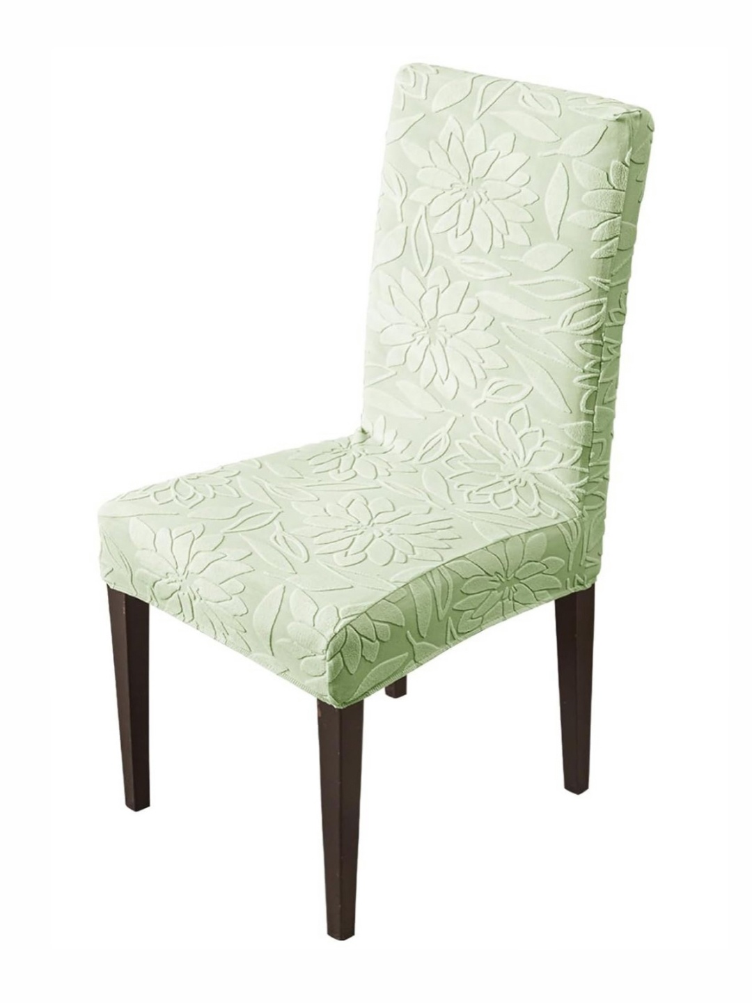 

HOUSE OF QUIRK Green Floral Printed Jacquard Dining Chair Covers