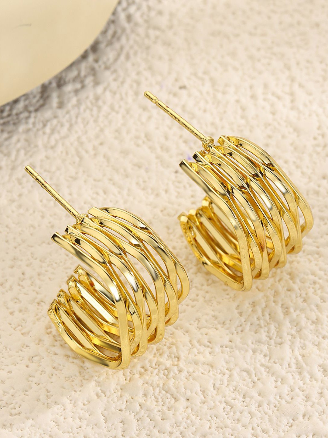 

StyleCast x Revolte Gold-Plated Quirky Studs Earrings