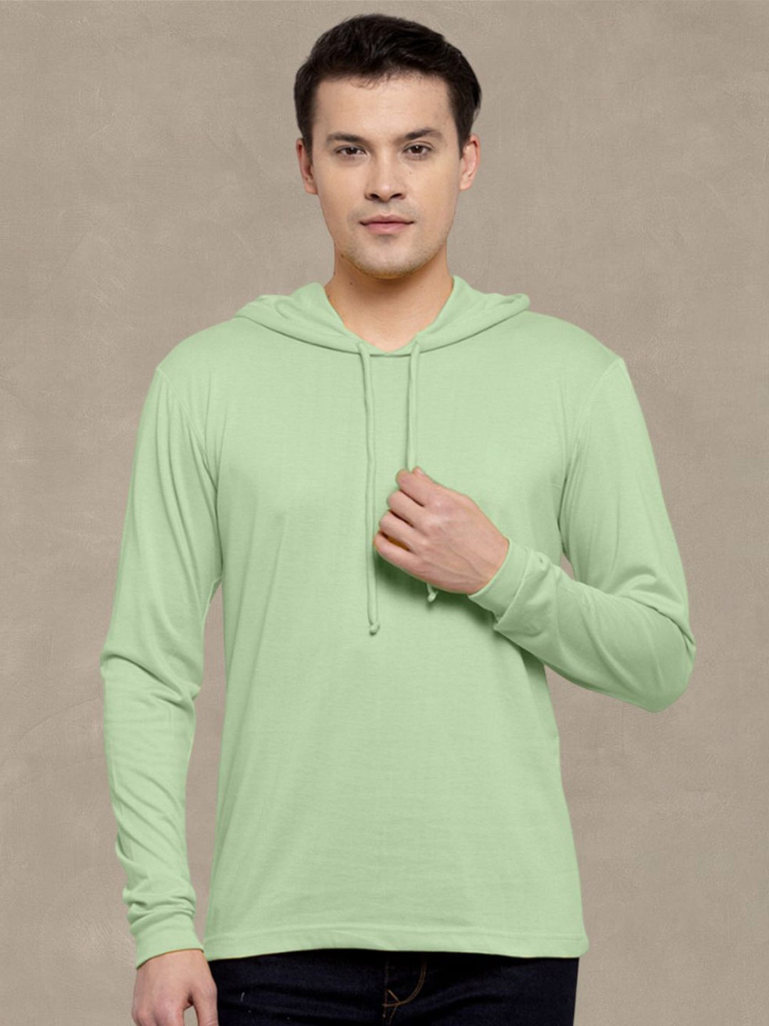 

Friskers Men Hooded Sweatshirt, Sea green