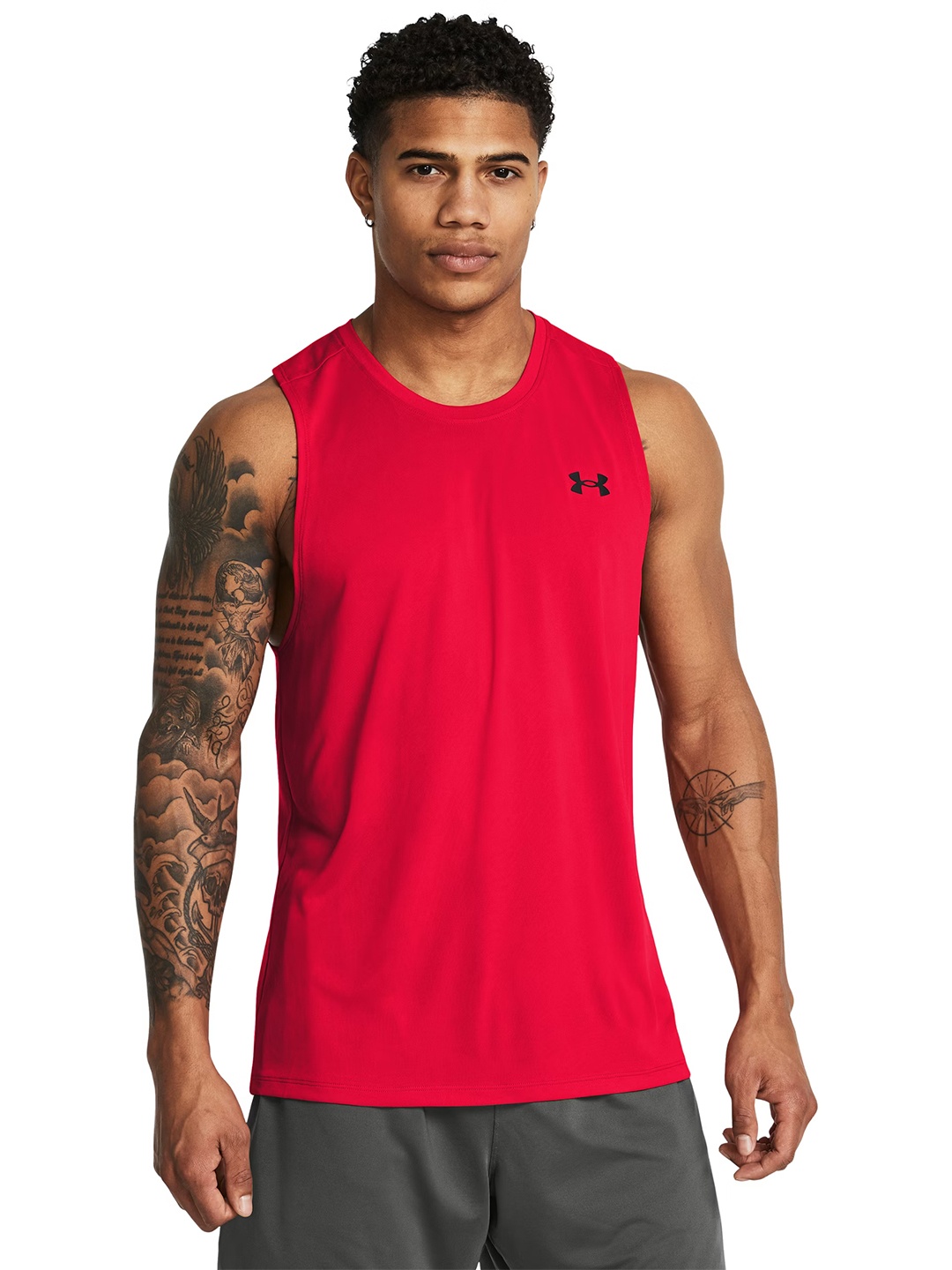 

UNDER ARMOUR Tech Tank Training T-Shirt, Red