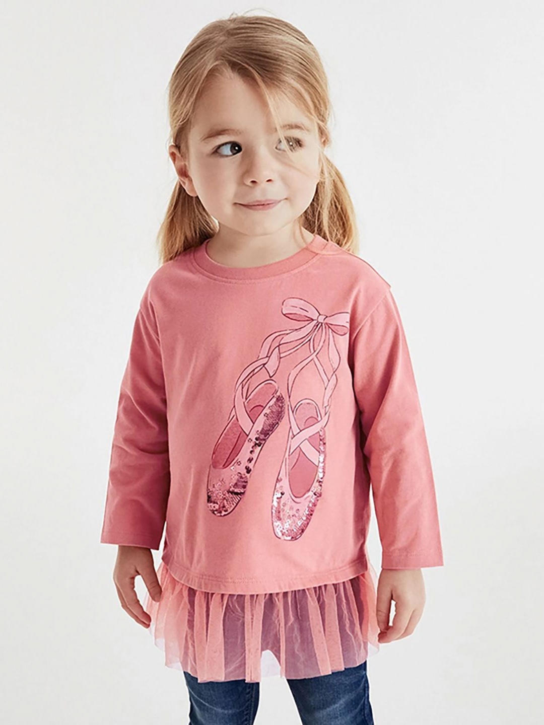 

JC SPARKLE Girls Graphic Printed Cotton T-shirt, Pink