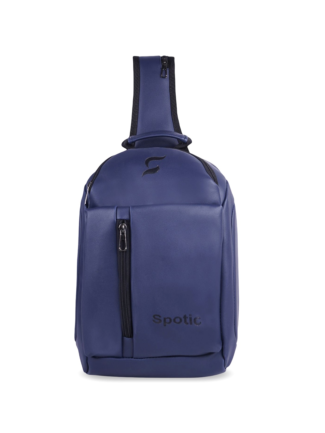 

SPOTIC Unisex Solid Crossbody Sling Bag, Navy blue
