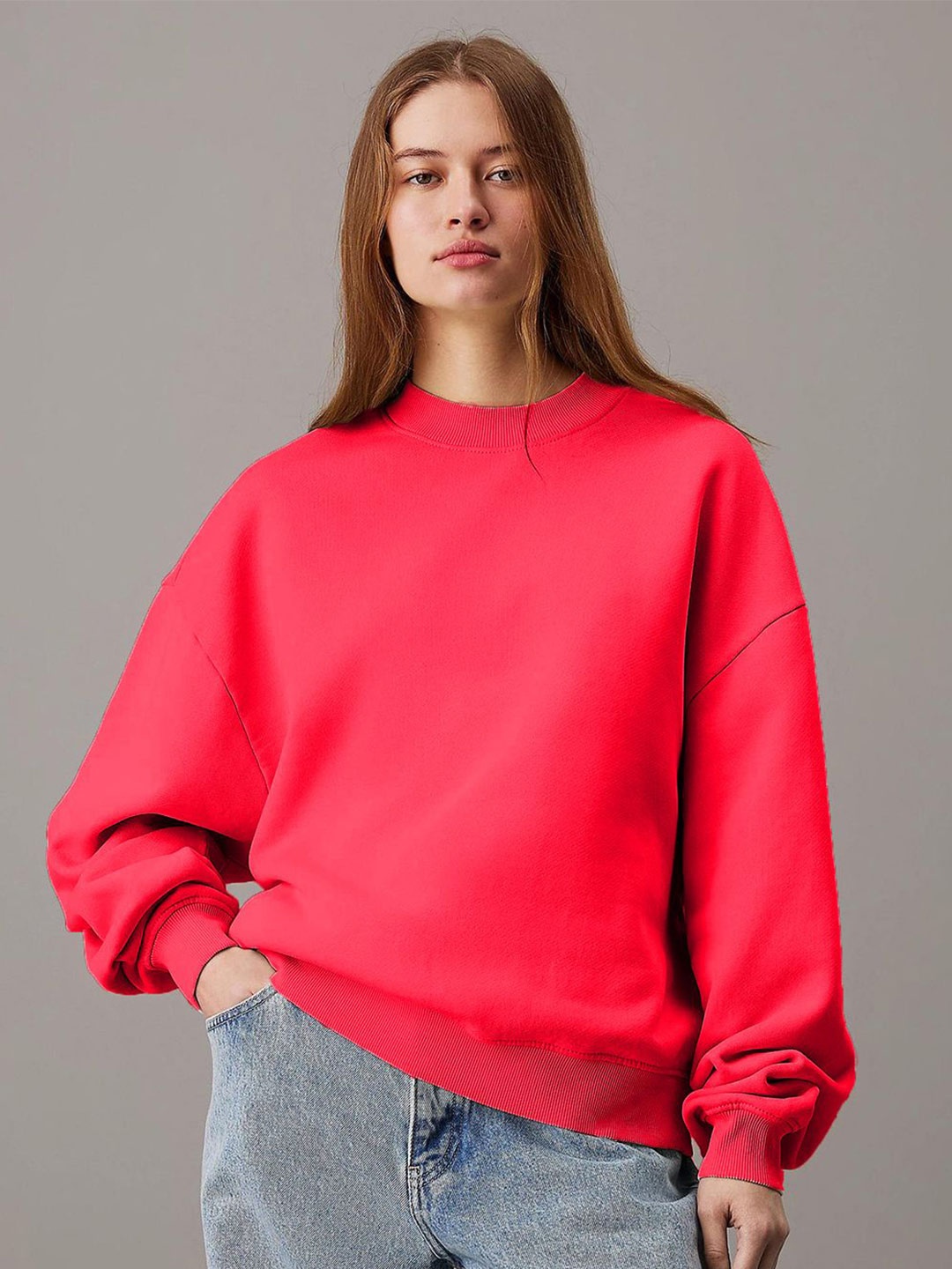 

Stylecast X Kotty Women Round Neck Long Sleeves Sweatshirt, Purple