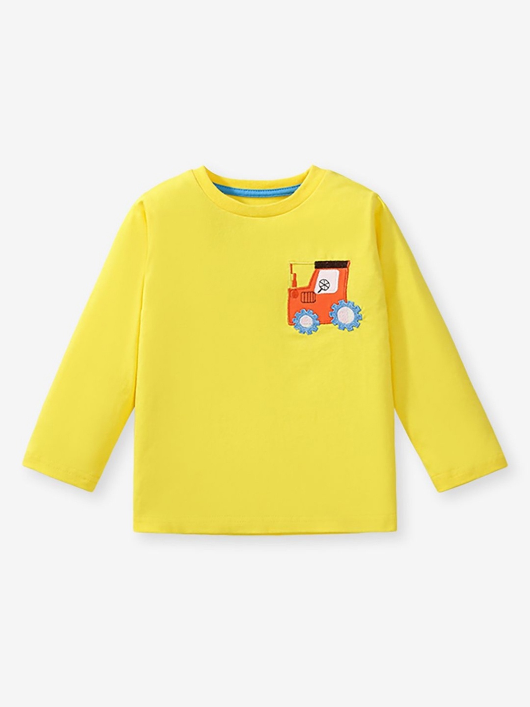 

JC SPARKLE Boys Graphic Printed Embroidered T-shirt, Yellow