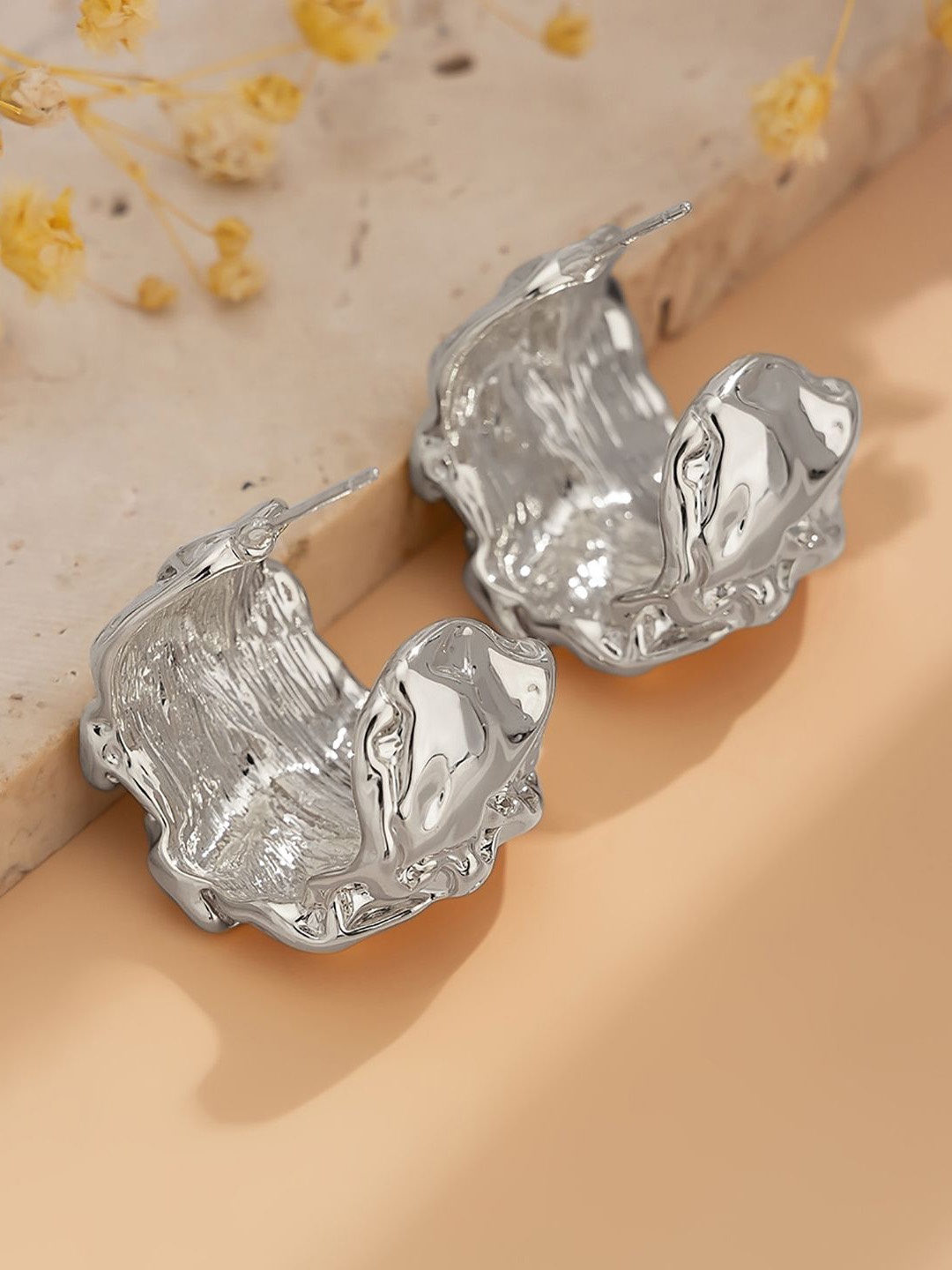 

StyleCast x Revolte Silver-Plated Contemporary Studs