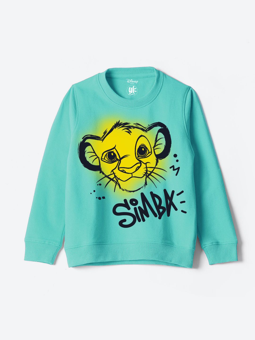 

YK Disney Boys Graphic Printed Sweatshirt, Turquoise blue