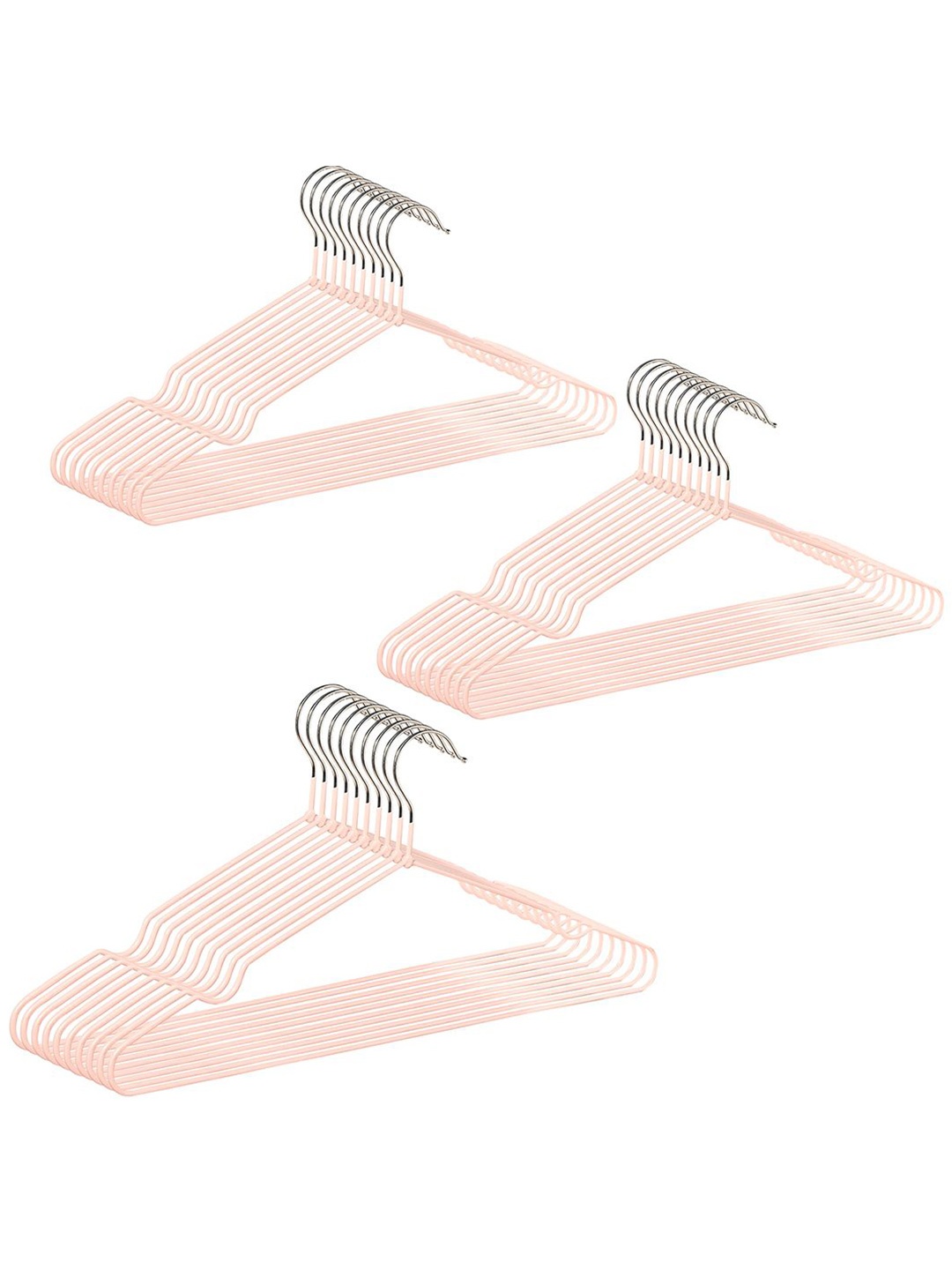 

Kuber Industries 30Pcs Pink & Grey Hanger For Wardrobe