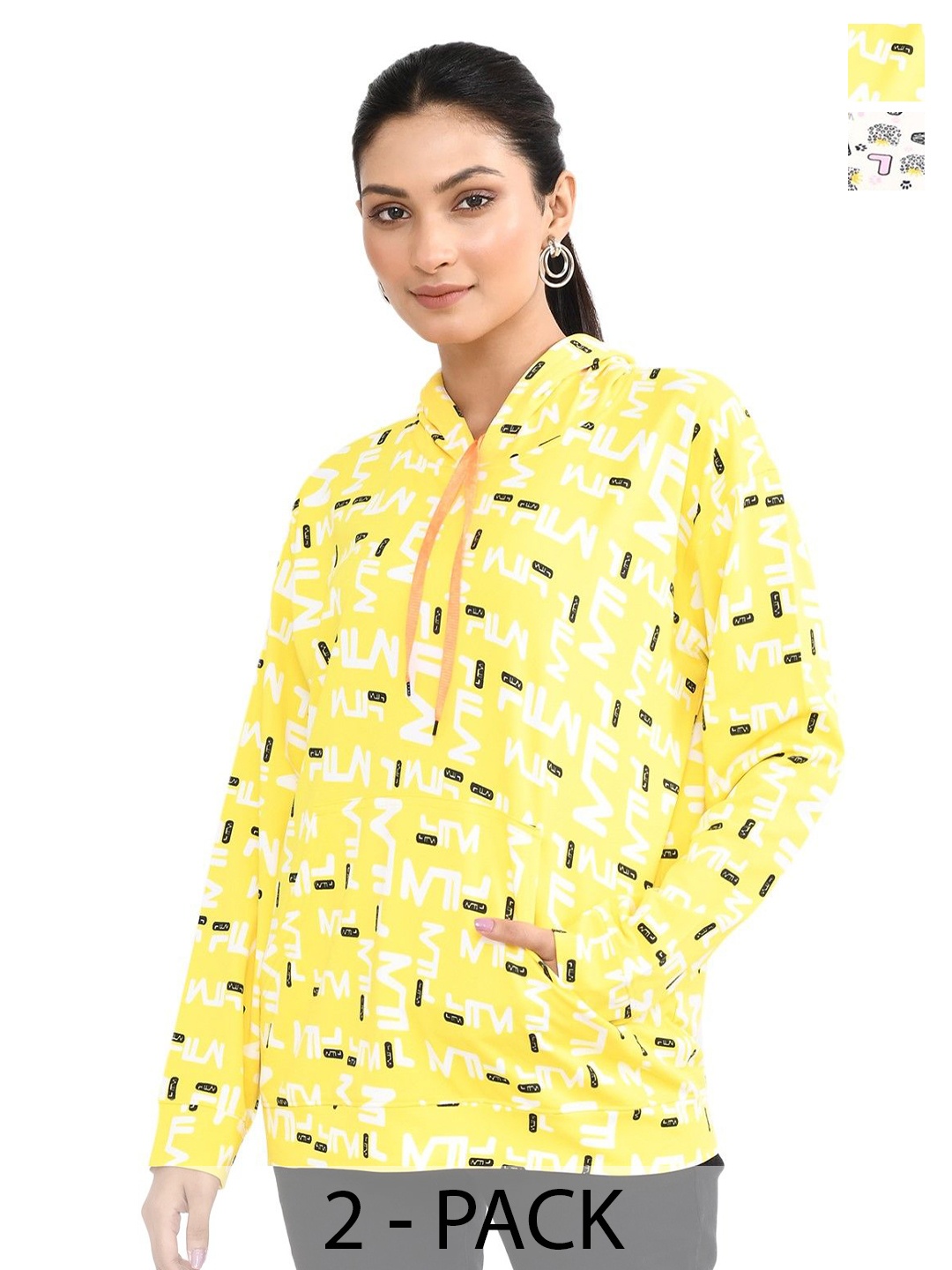 

RAPL Women Printed Hooded Sweatshirt, Multi