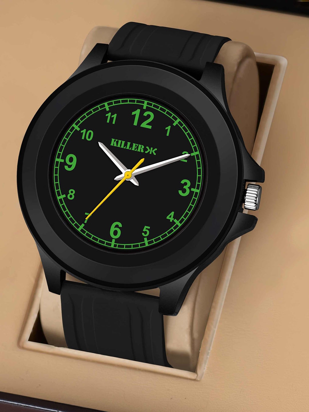 

Killer Men Dial & Straps Analogue Watch Timewear 0302BG Black Premium Designer