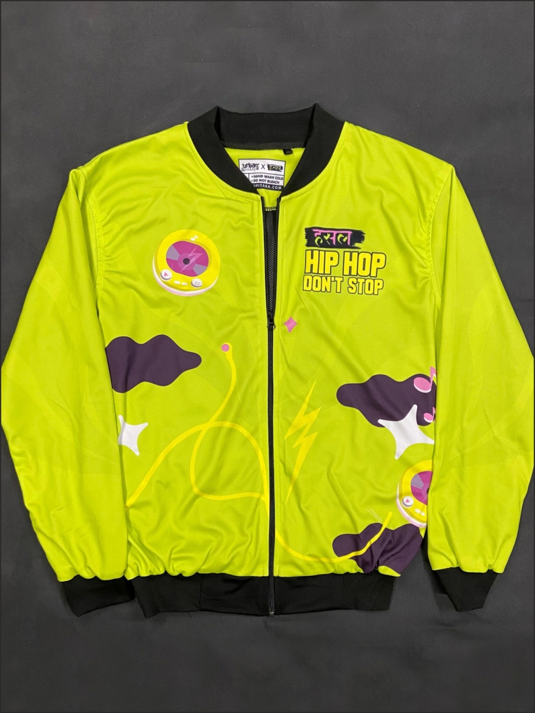 

URBAN PITARA Men Lightweight Outdoor Bomber with Patchwork Jacket, Green