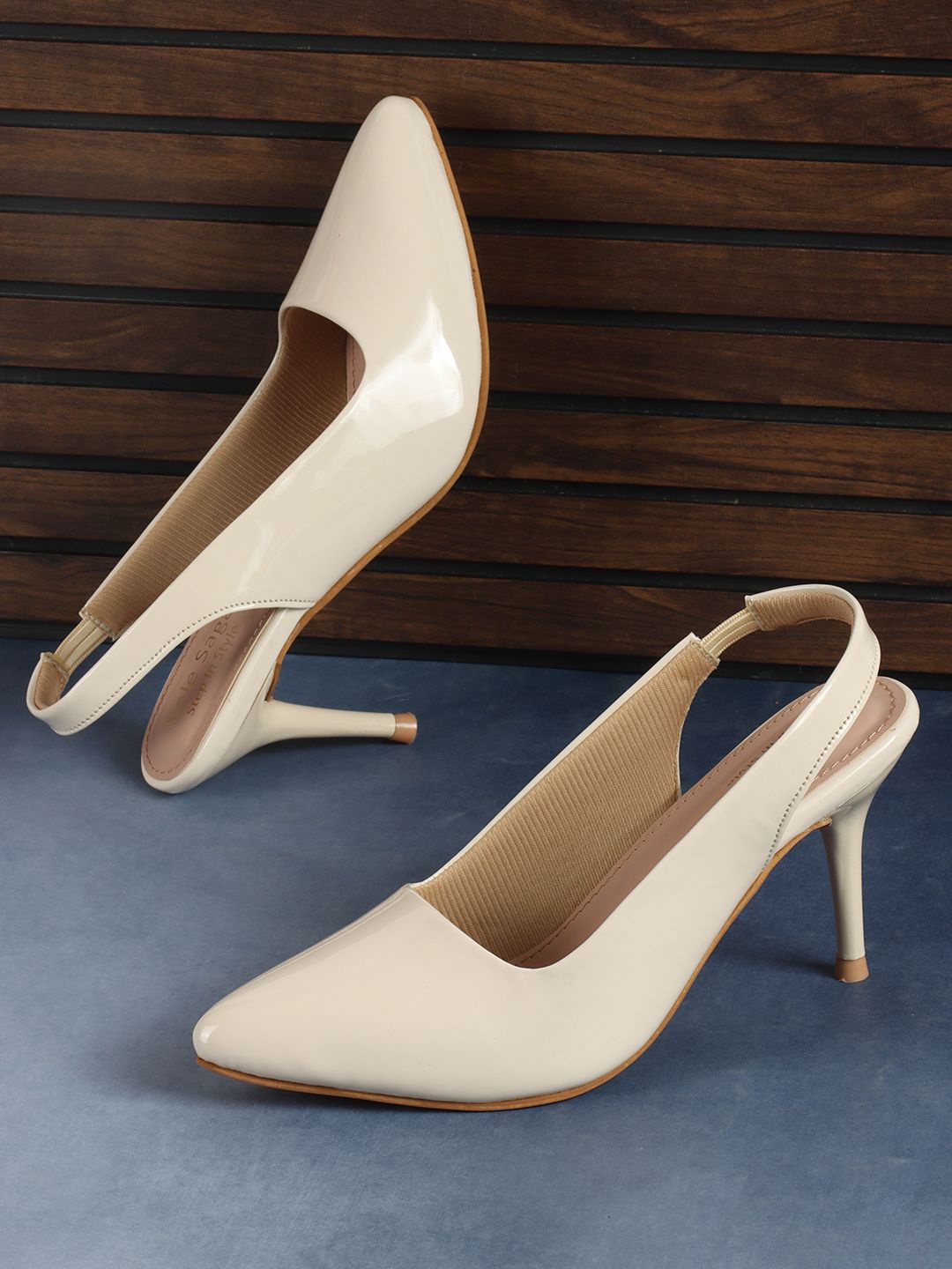 

Sole Saga Block Sandals, Cream