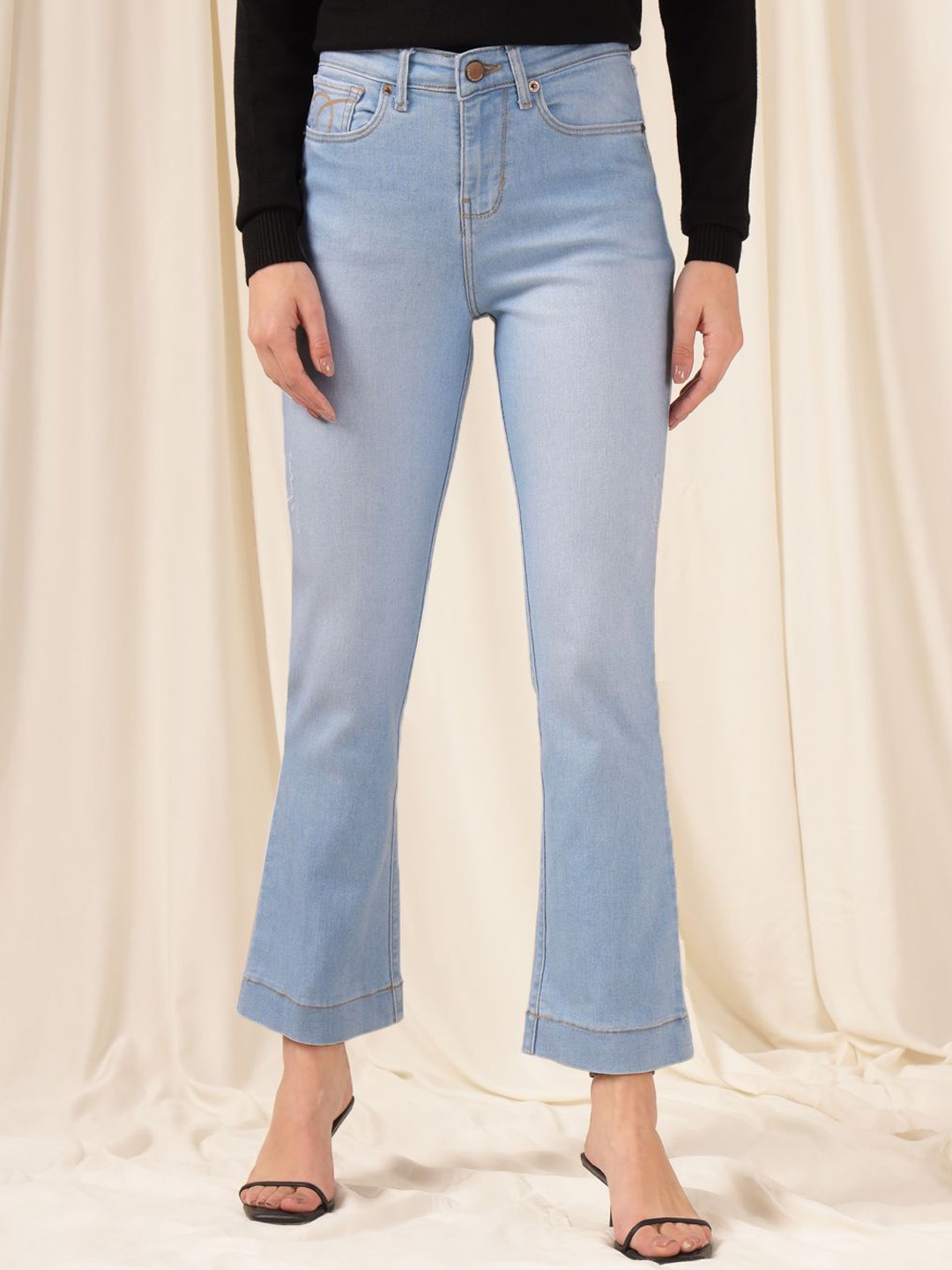

Xpose Women Comfort Bootcut High-Rise Stretchable Jeans, Blue