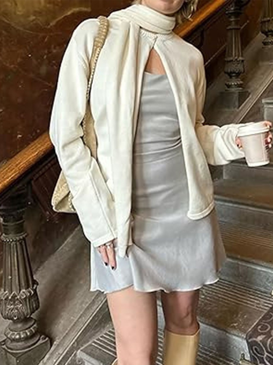 

LULU & SKY Women Cardigan, White