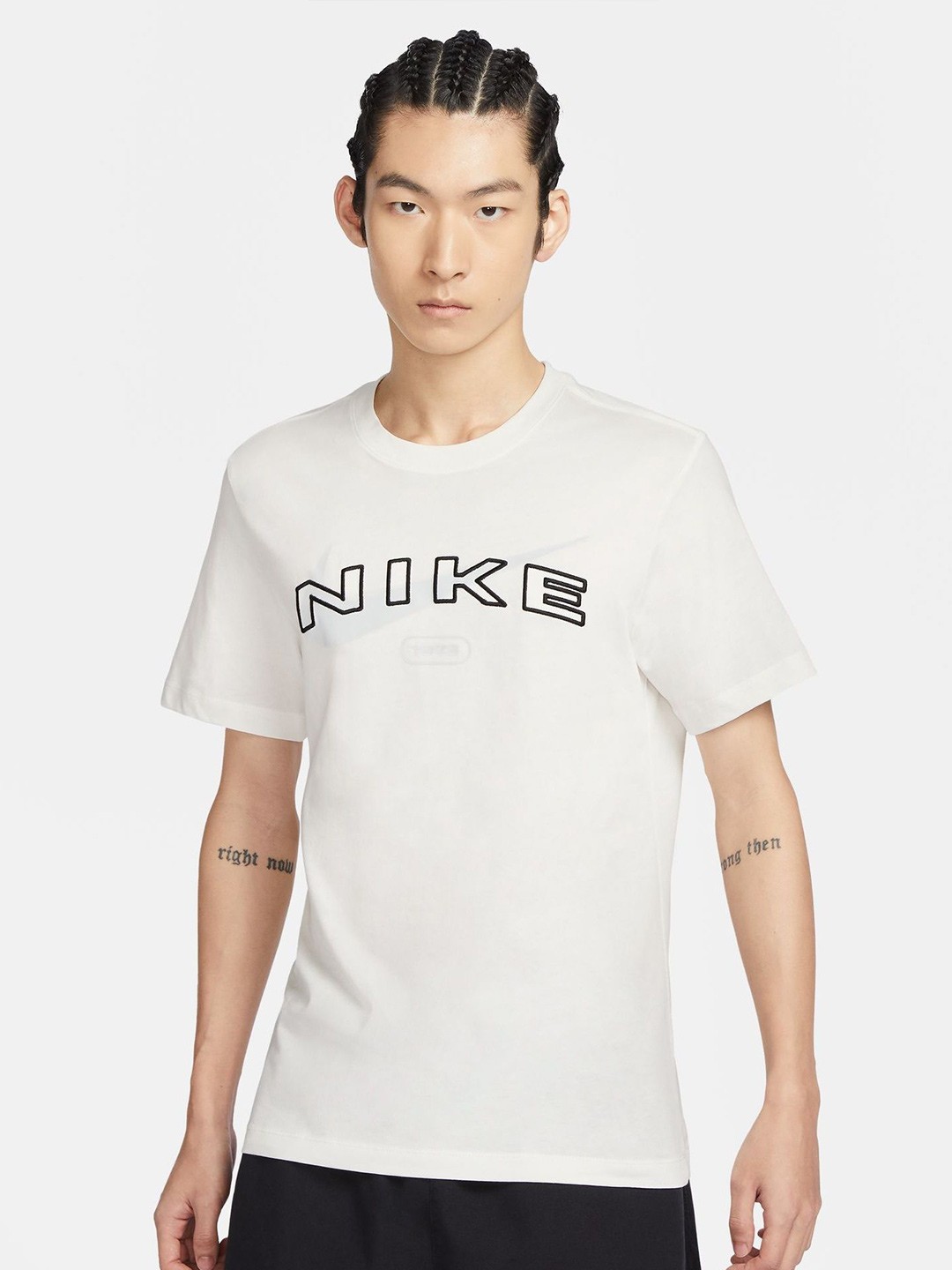

Nike Sportswear Men Typography Printed Cotton T-Shirt, White