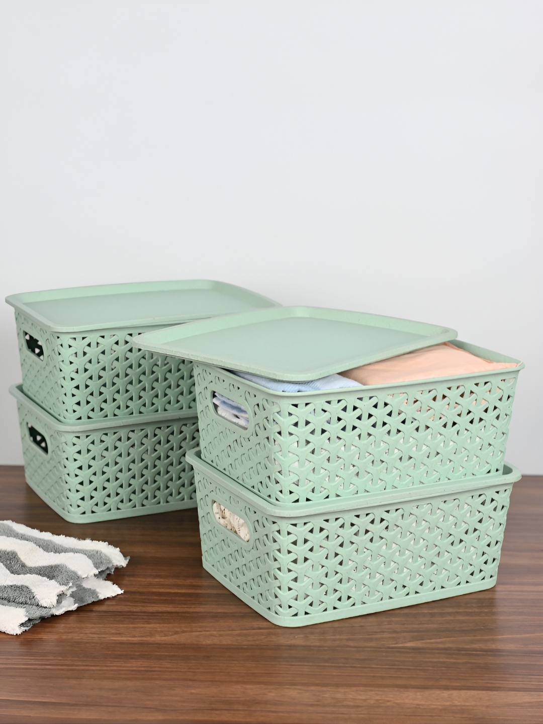 

eha Green 4 Pieces Water Resistant Baskets