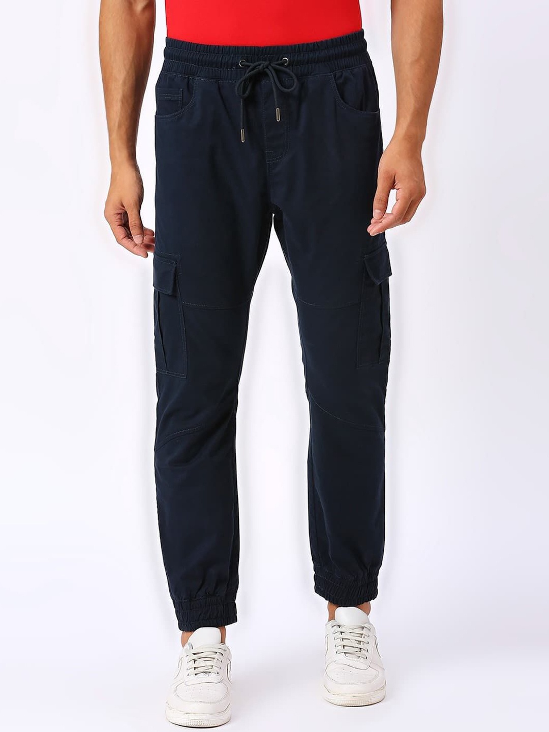 

Basics Men Trousers, Navy blue