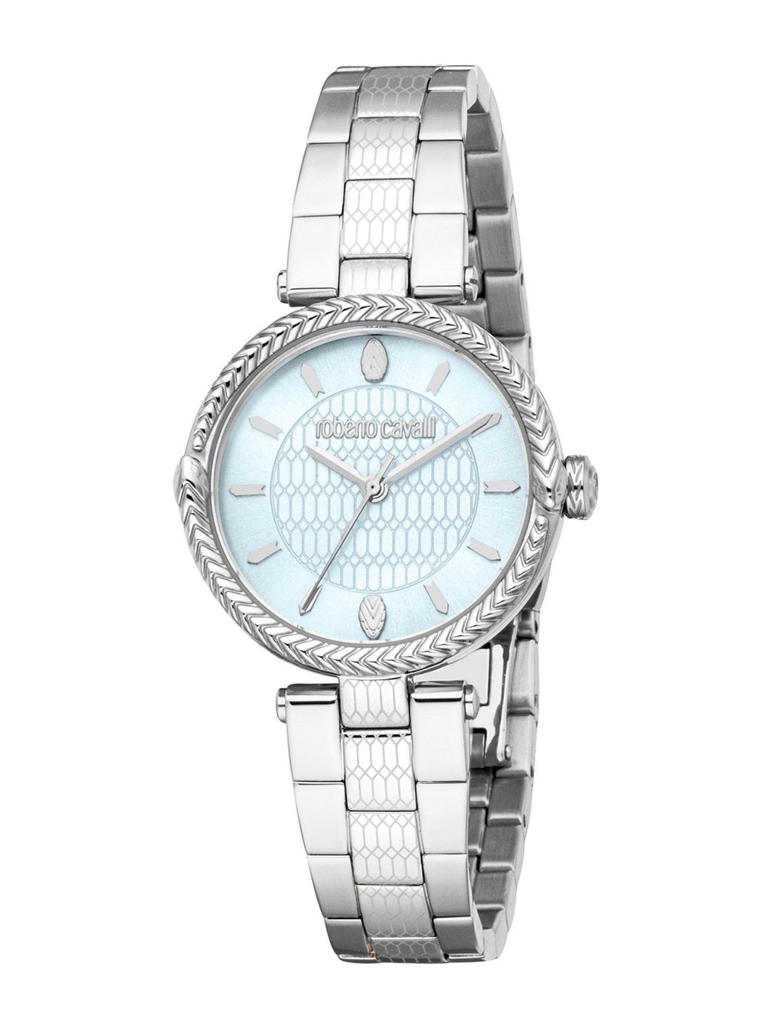 

Roberto Cavalli Women Printed Dial & Stainless Steel Straps Analogue Watch RC5L106M0045, Silver