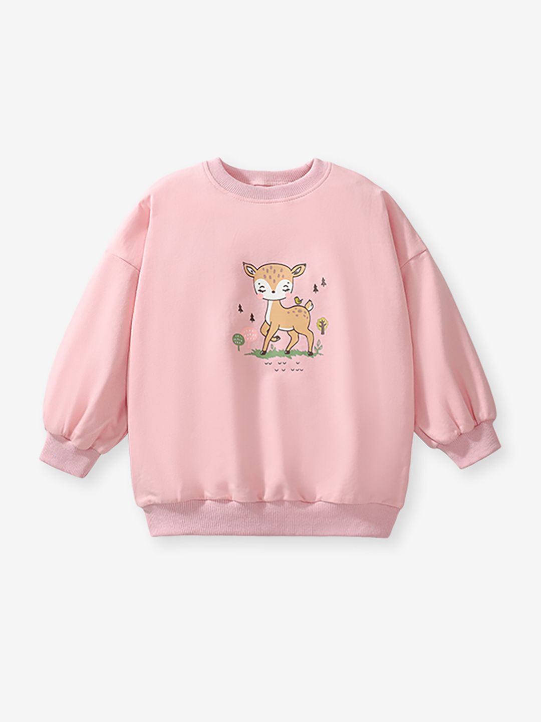 

JC SPARKLE Girls Graphic Printed Sweatshirt, Pink
