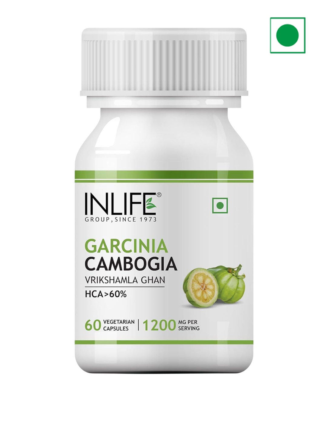 

INLIFE Garcinia Cambogia Capsules For Weight Loss - 60 No, White