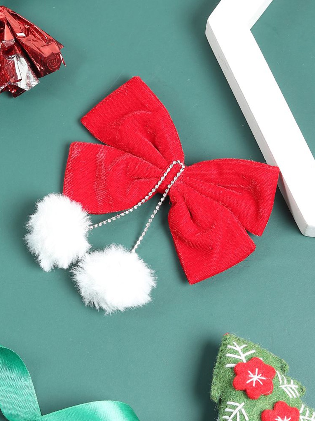 

Tipy Tipy Tap Women X Mas Bow Clip, Red