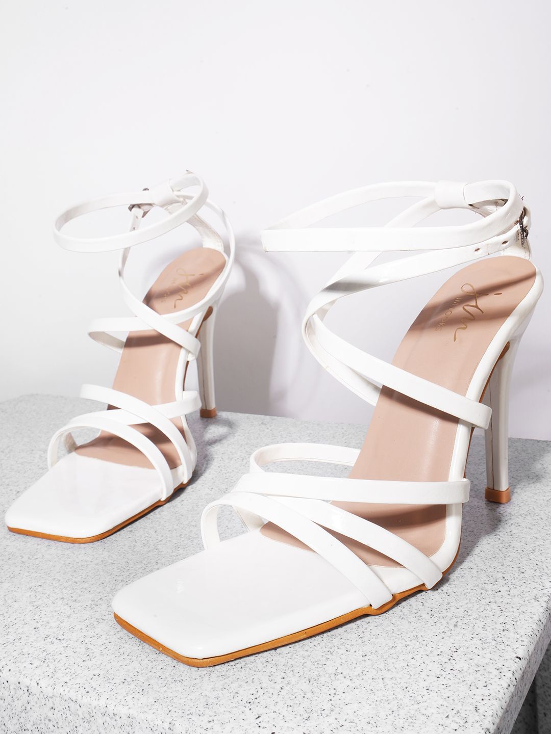 

JM Looks Women Stiletto Heel Sandals, White