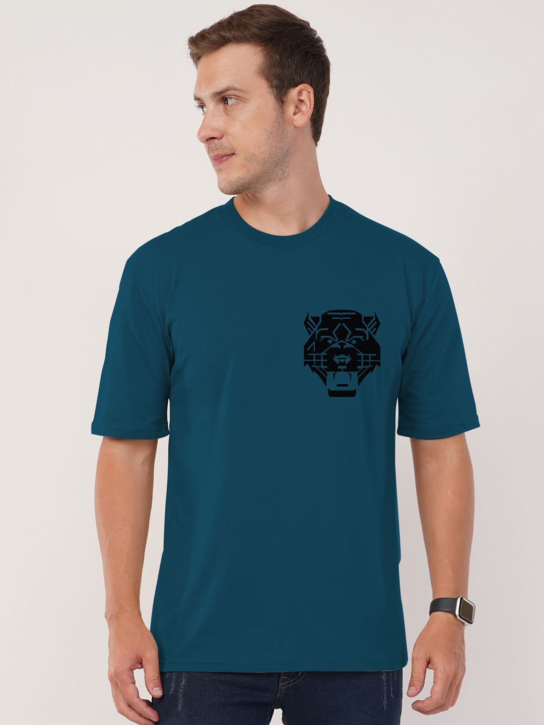 

AUSK Typography Printed Long Sleeves Hooded Tshirt, Teal