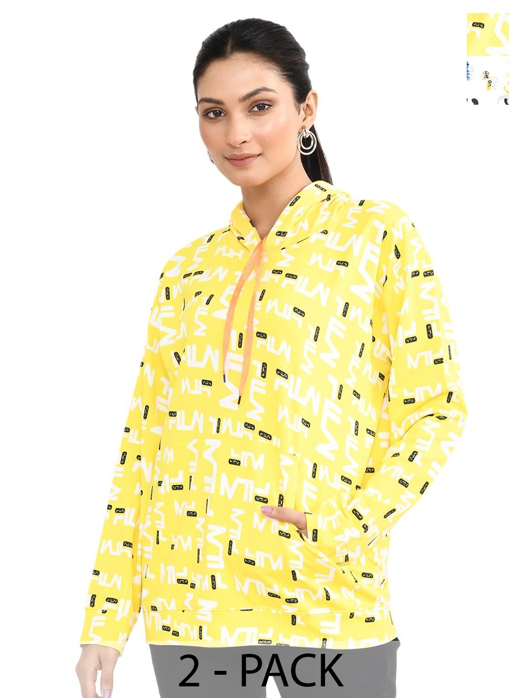 

RAPL Women Printed Hooded Sweatshirt, Multi