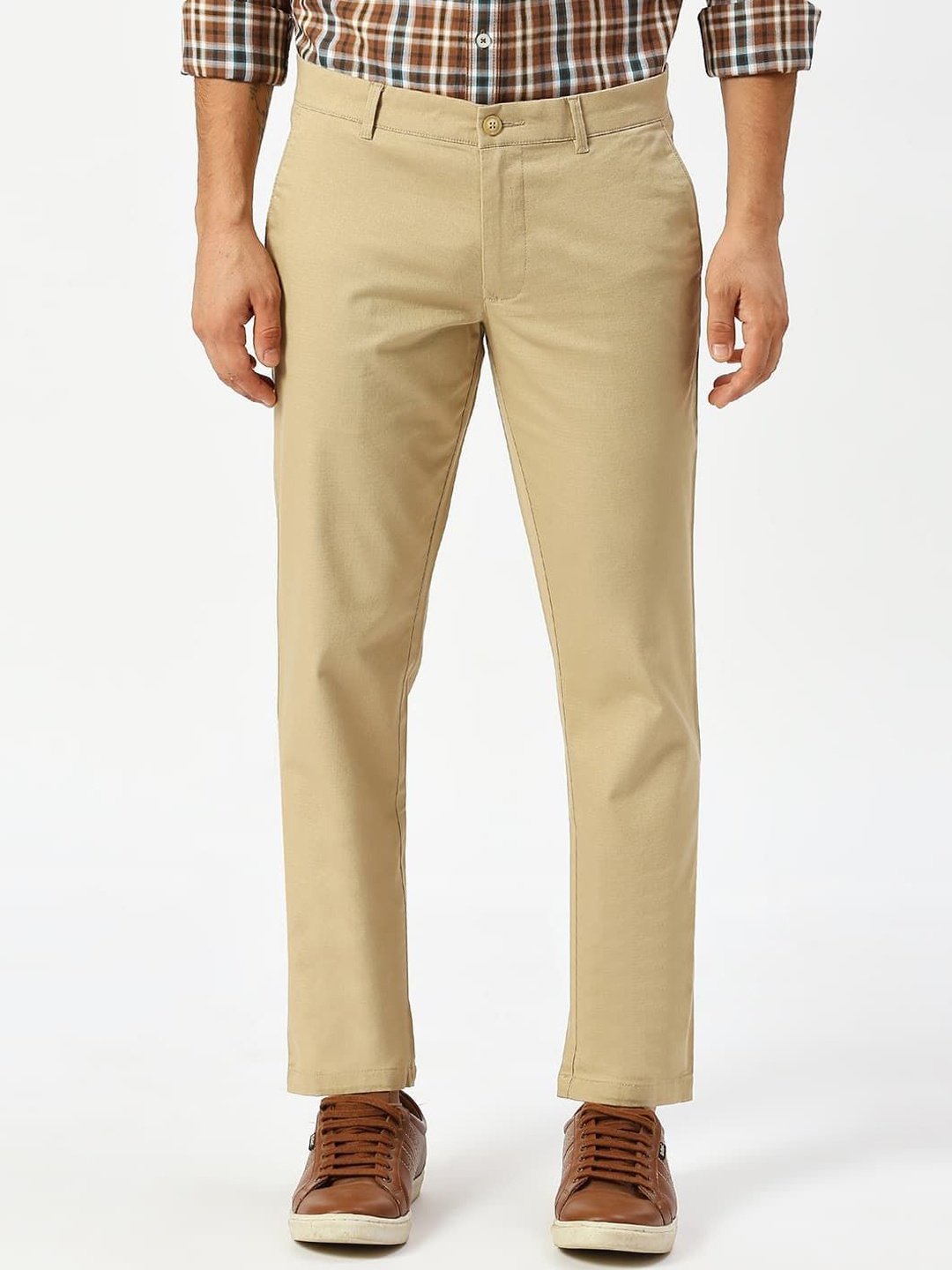 

Basics Men Tapered Fit Trousers, Khaki