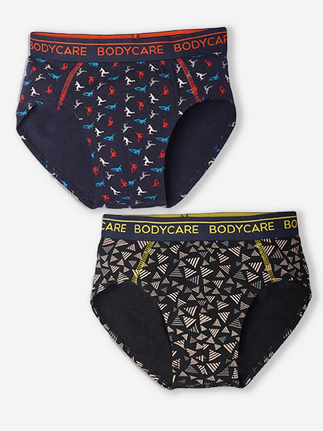 

Bodycare Kids Boys Cotton Pack Of 2 Printed Brief - KGA2082A-PK004, Black