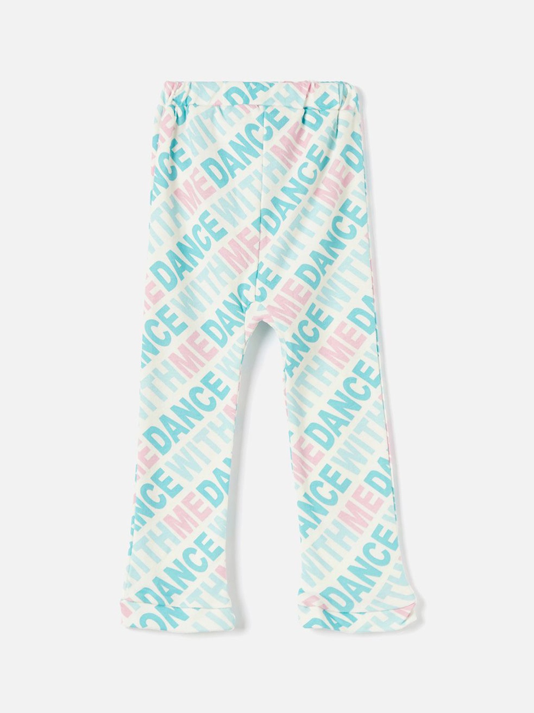 

Juniors by Babyshop Infant Girls Printed Cotton Track Pants, White