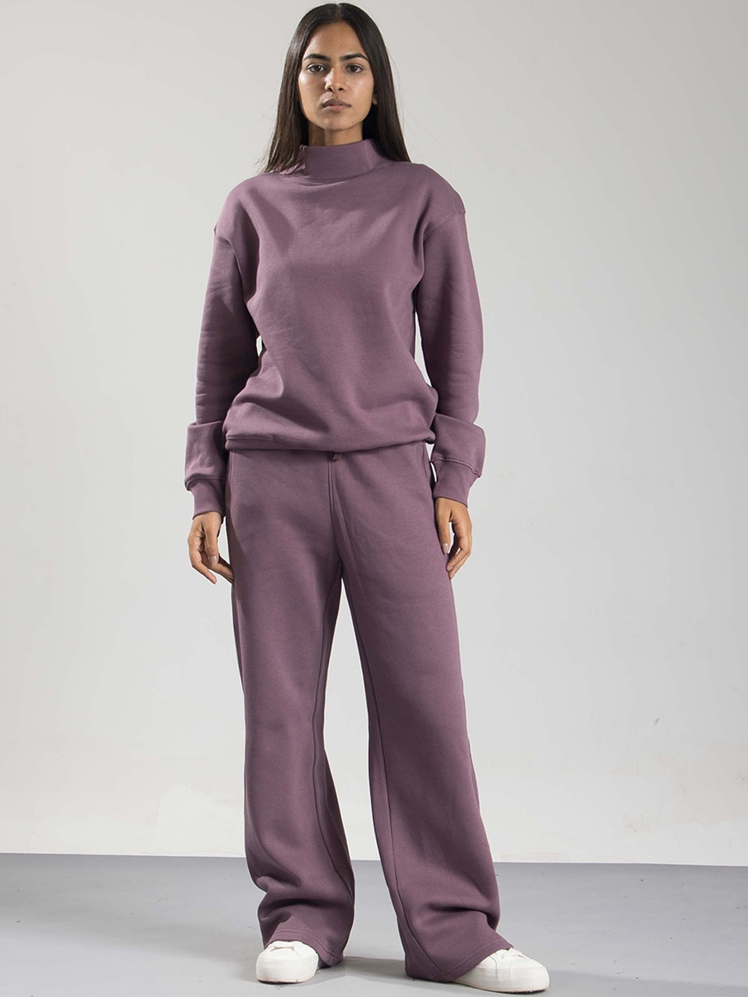 

ONEWAY Classic Fit High Neck Tracksuit, Purple