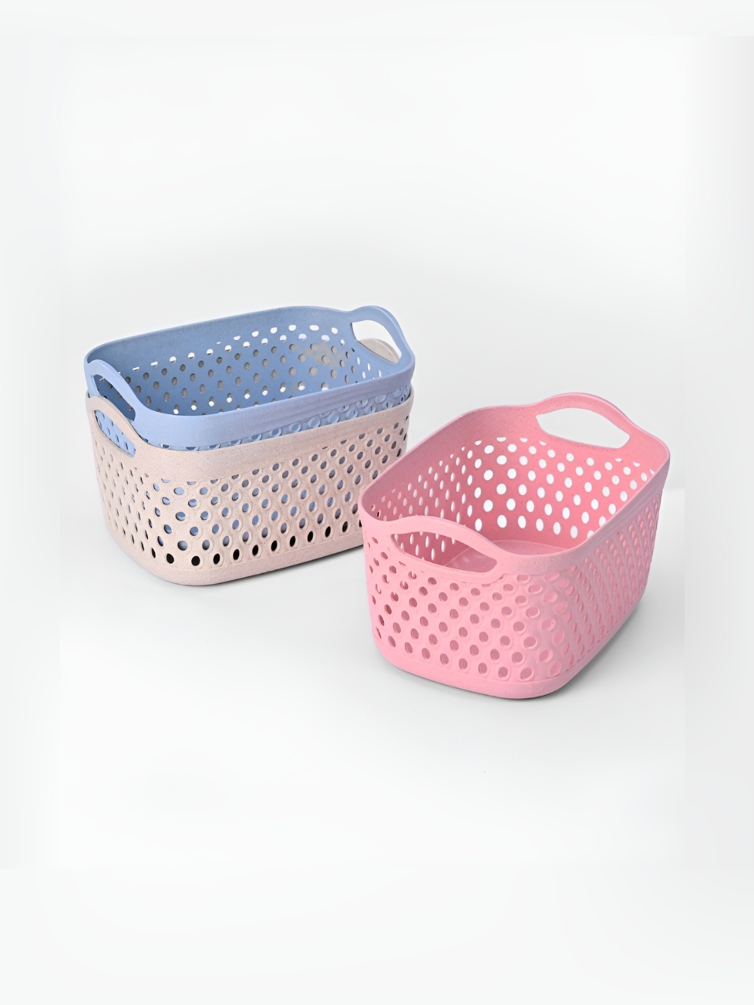 

eha Pink & Blue 3 Pieces Water Resistant Baskets