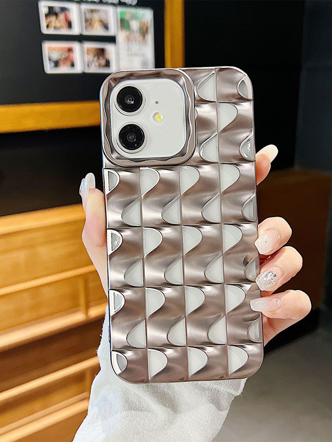 

Luxury Kase Texture iPhone 11 Back Case, Grey