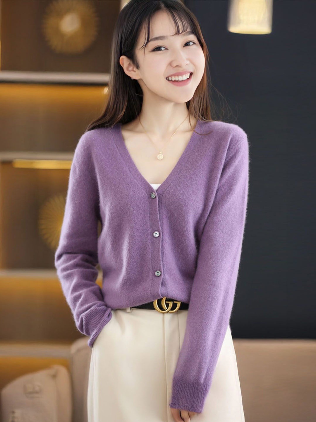 

StyleCast Women V-Neck Cardigan, Lavender