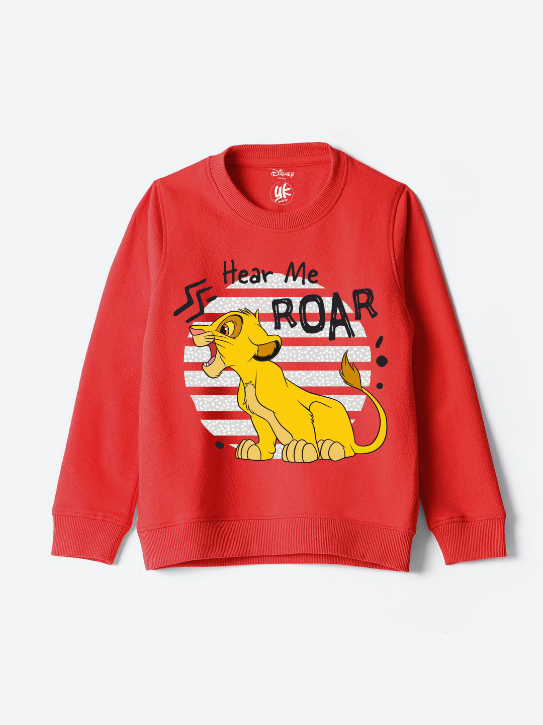 

YK Disney Boys Printed Pullover Sweatshirt, Red