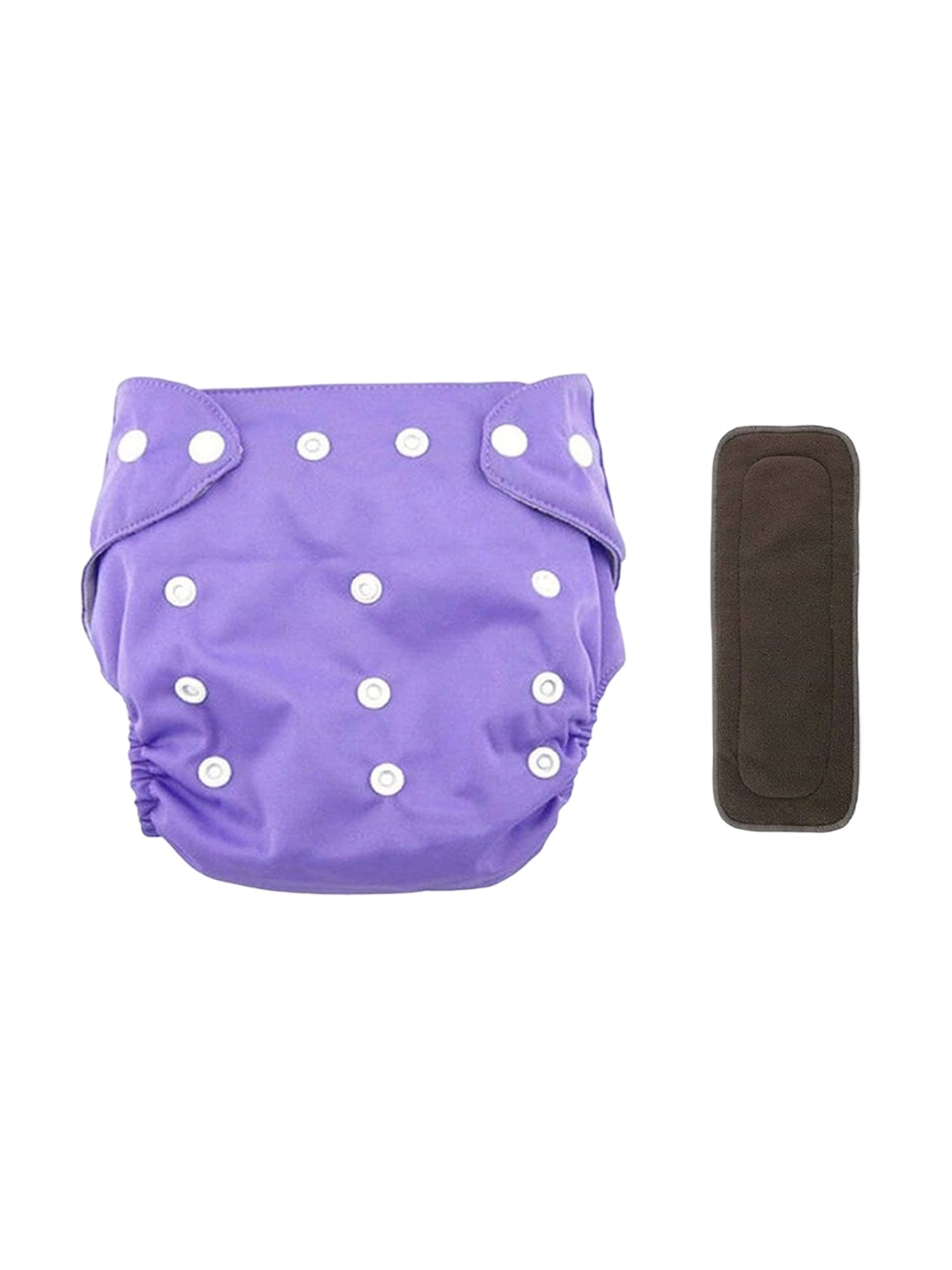 

Kritiu Kids Reusable Waterproof Cloth Diaper With Insert Pad, Purple