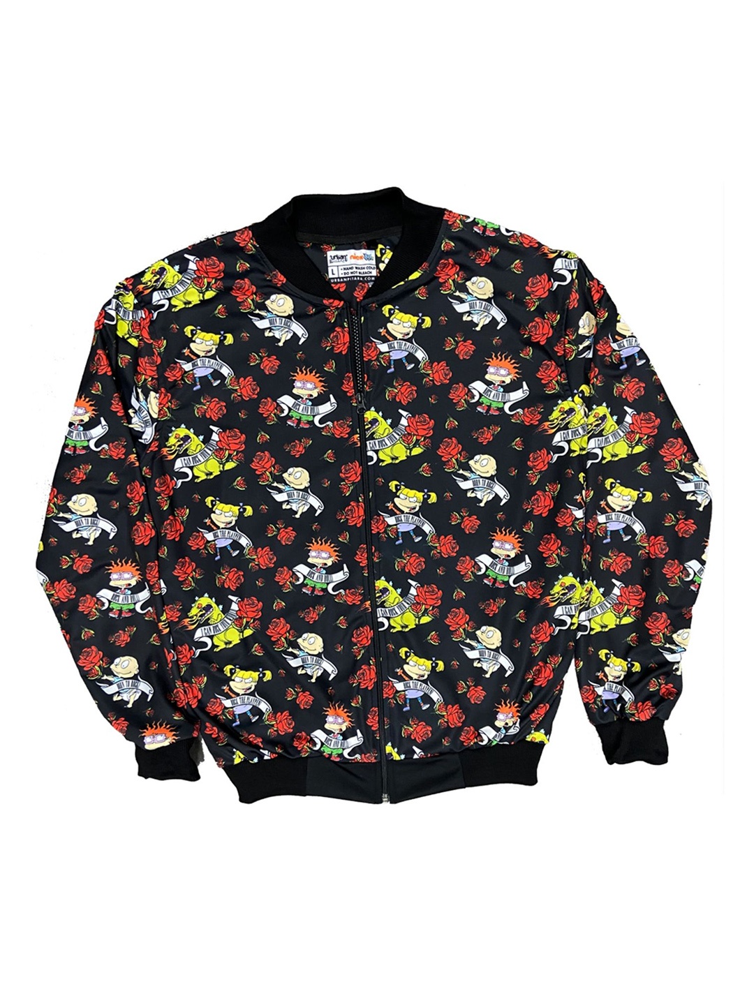 

URBAN PITARA Men Floral Lightweight Outdoor Bomber with Patchwork Jacket, Multi