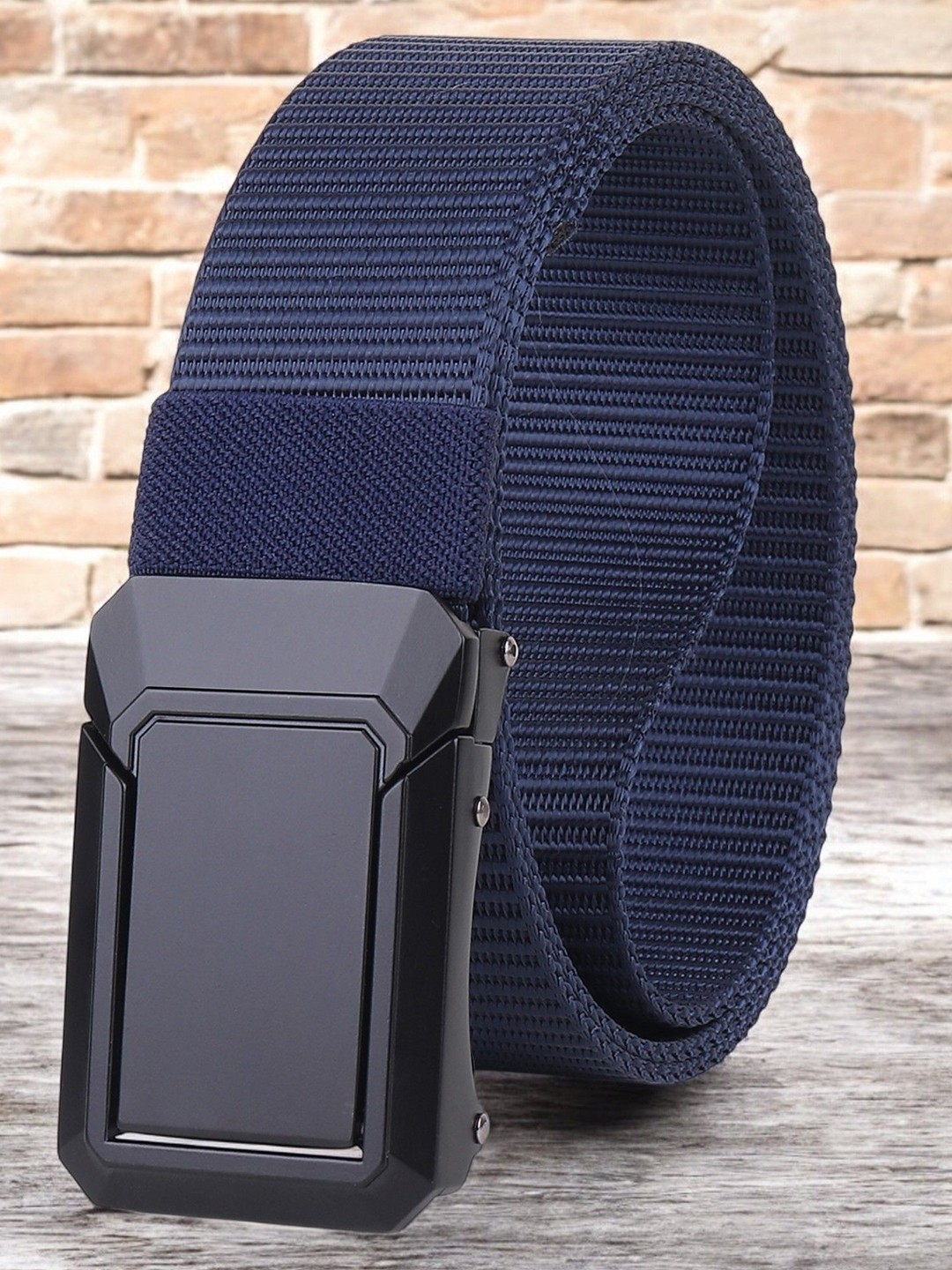 

glitchez Men Formal Belt, Blue