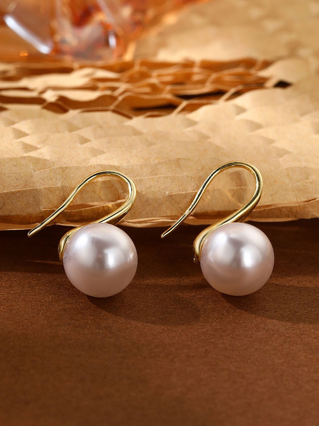 

StyleCast x Revolte Gold-Plated Contemporary Studs, Pink