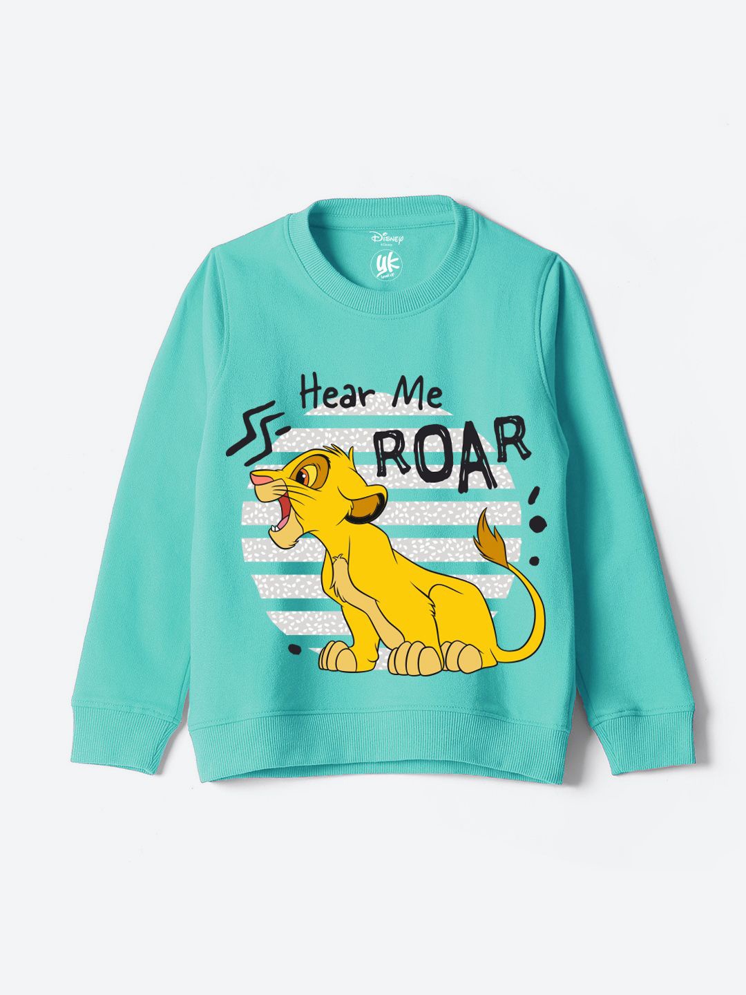 

YK Disney Boys Disney Lion King Character Printed Sweatshirt, Turquoise blue