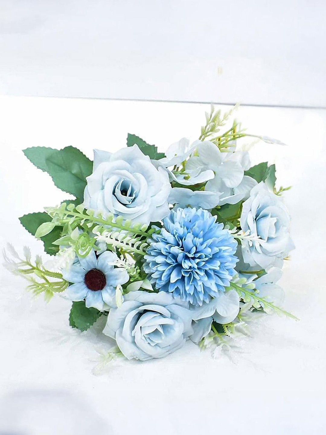 

Ekhasa Blue & Green Rose, Chrysanthemum, Daisy Artificial Flowers