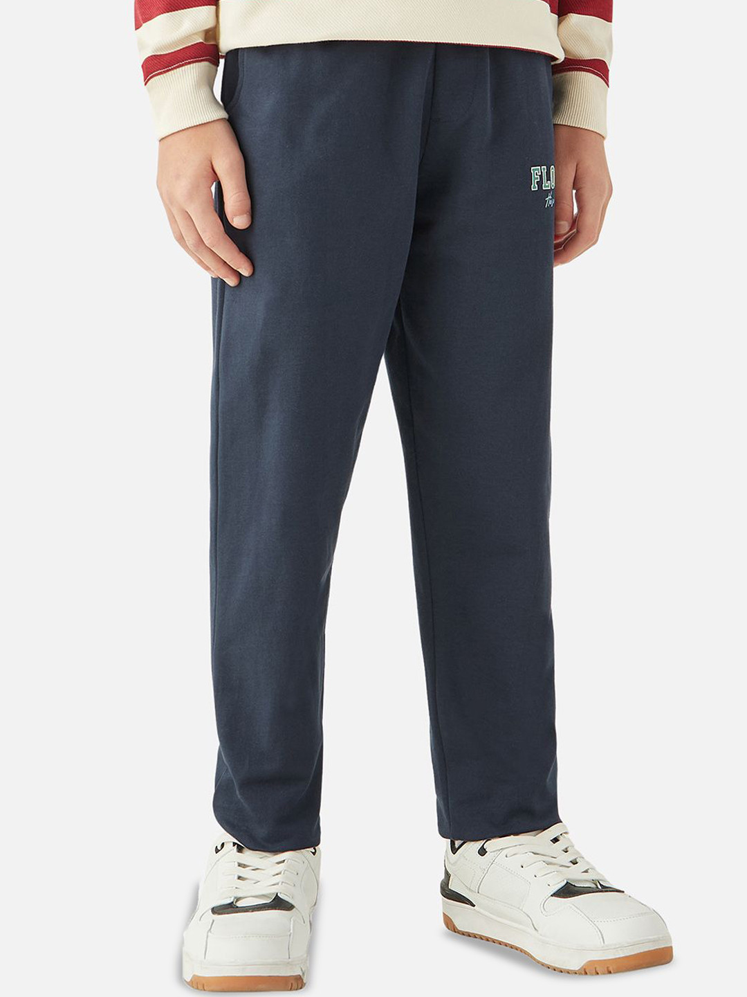

Juniors by Babyshop Boys Printed Cotton Mid-Rise Joggers, Blue