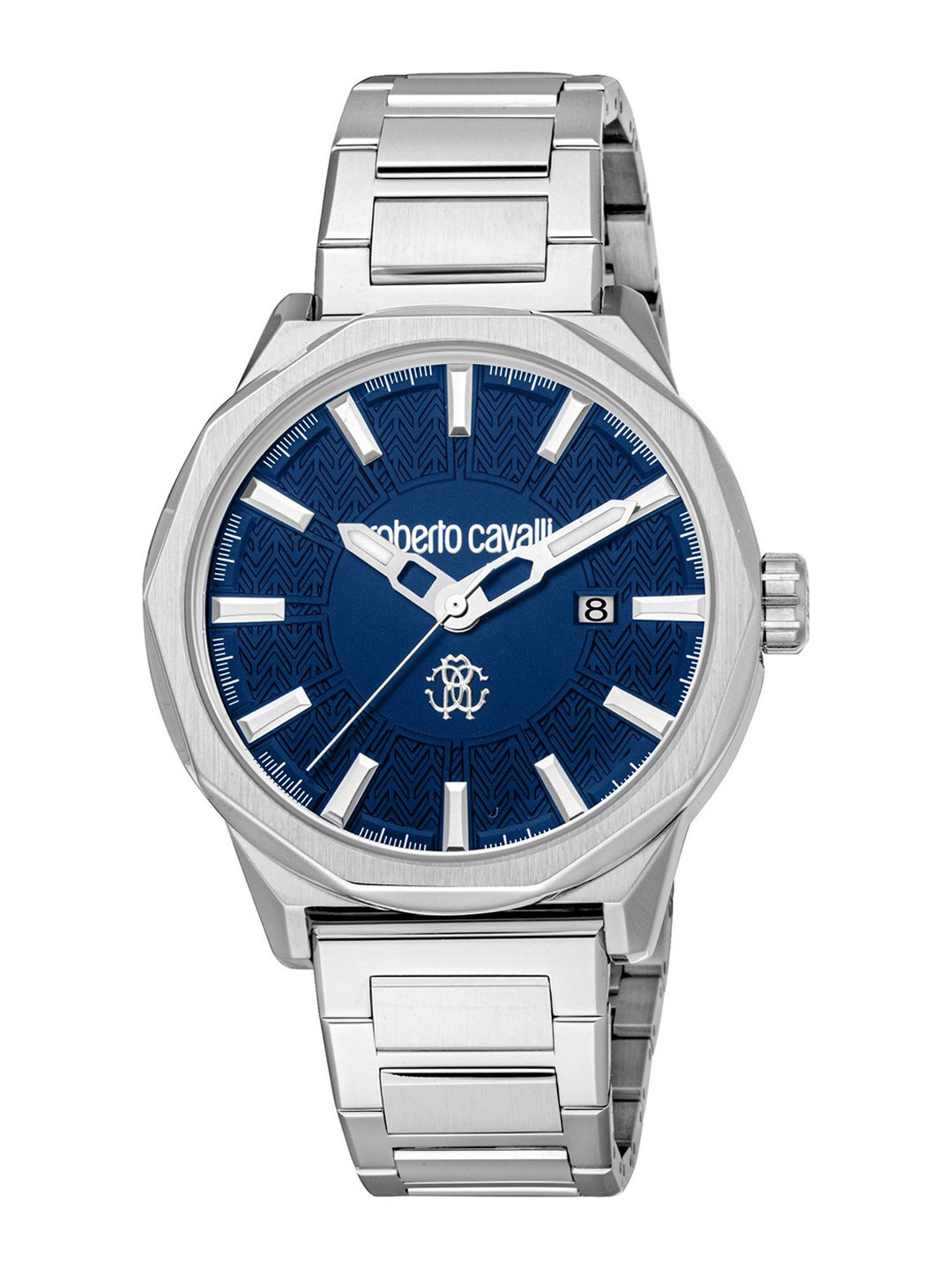 

Roberto Cavalli Men Printed Dial & Stainless Steel Straps Analogue Watch RC5G086M0055, Silver