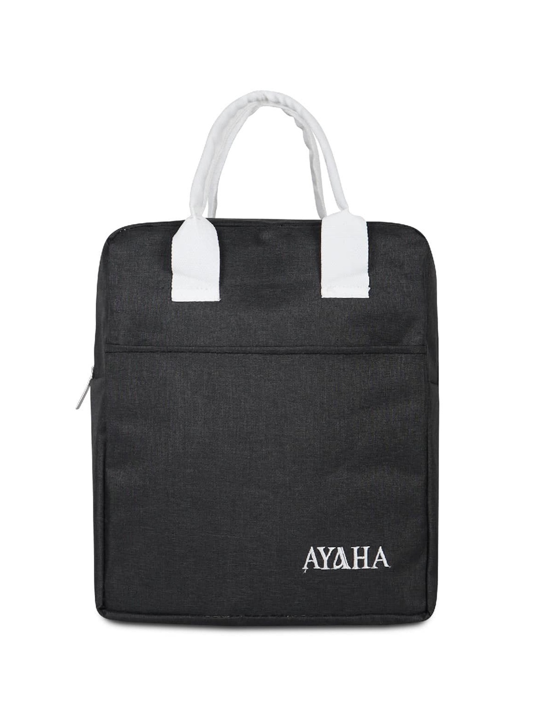 

NFI essentials Unisex Solid Lunch bags Travel Accessory, Black