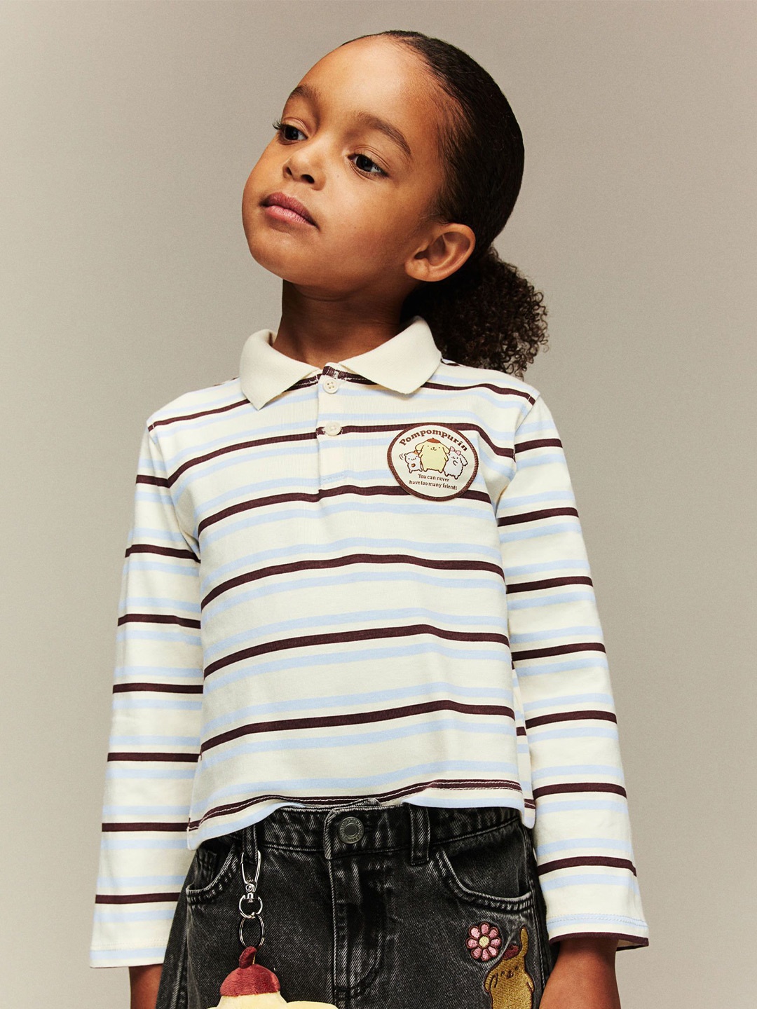 

H&M Applique-Detail Rugby Shirt, Yellow