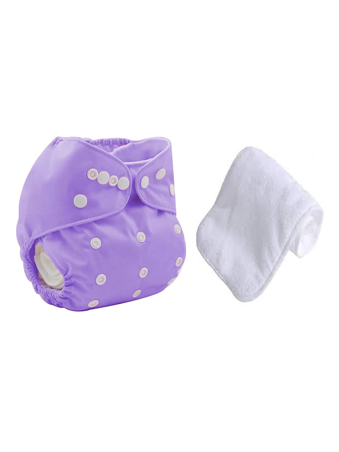 

Kritiu Kids Reusable Waterproof Cloth Diaper With Insert Pad, Purple