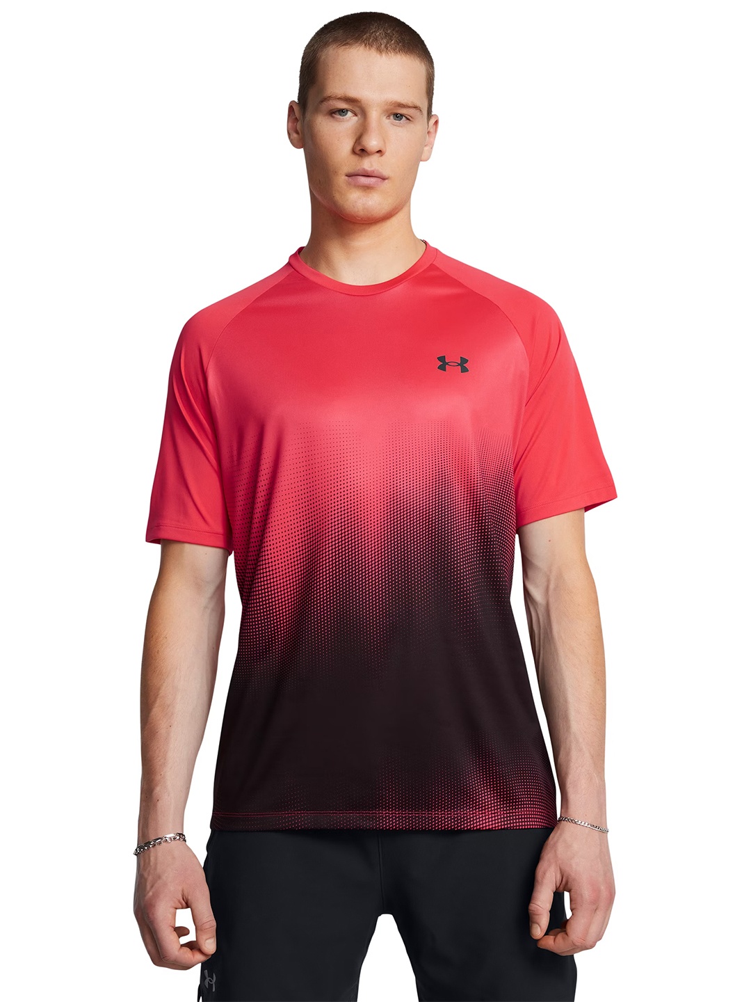 

UNDER ARMOUR Ombre Dyed T-shirt, Red